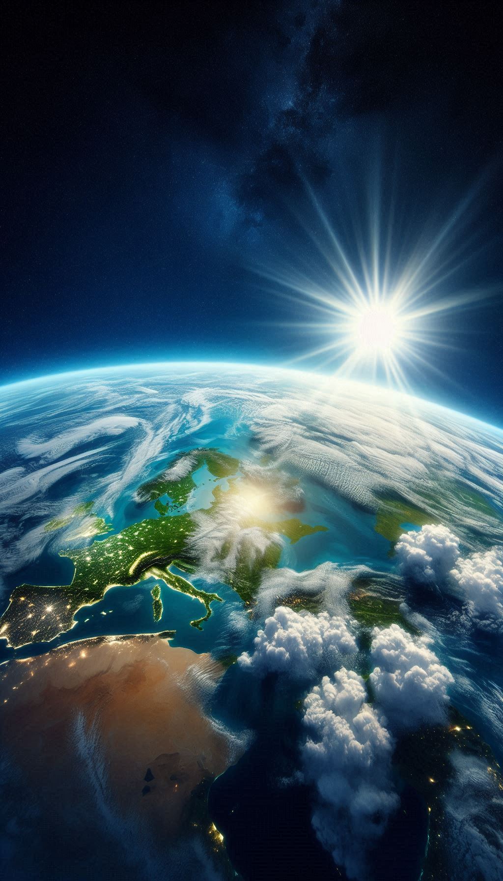 Earth seen from space, representing global ambition